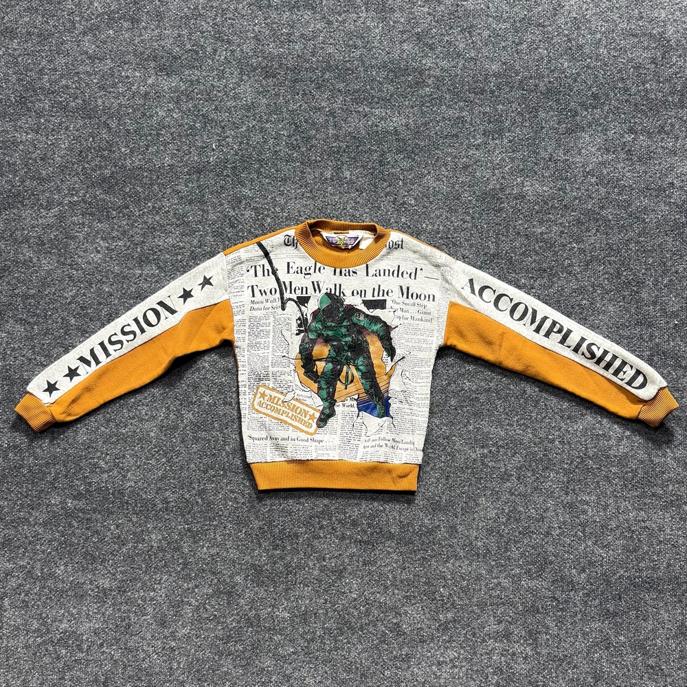 Tucano Sweatshirt Kids 7-8 Multicolor Mission Accomplished Astronaut Graphic